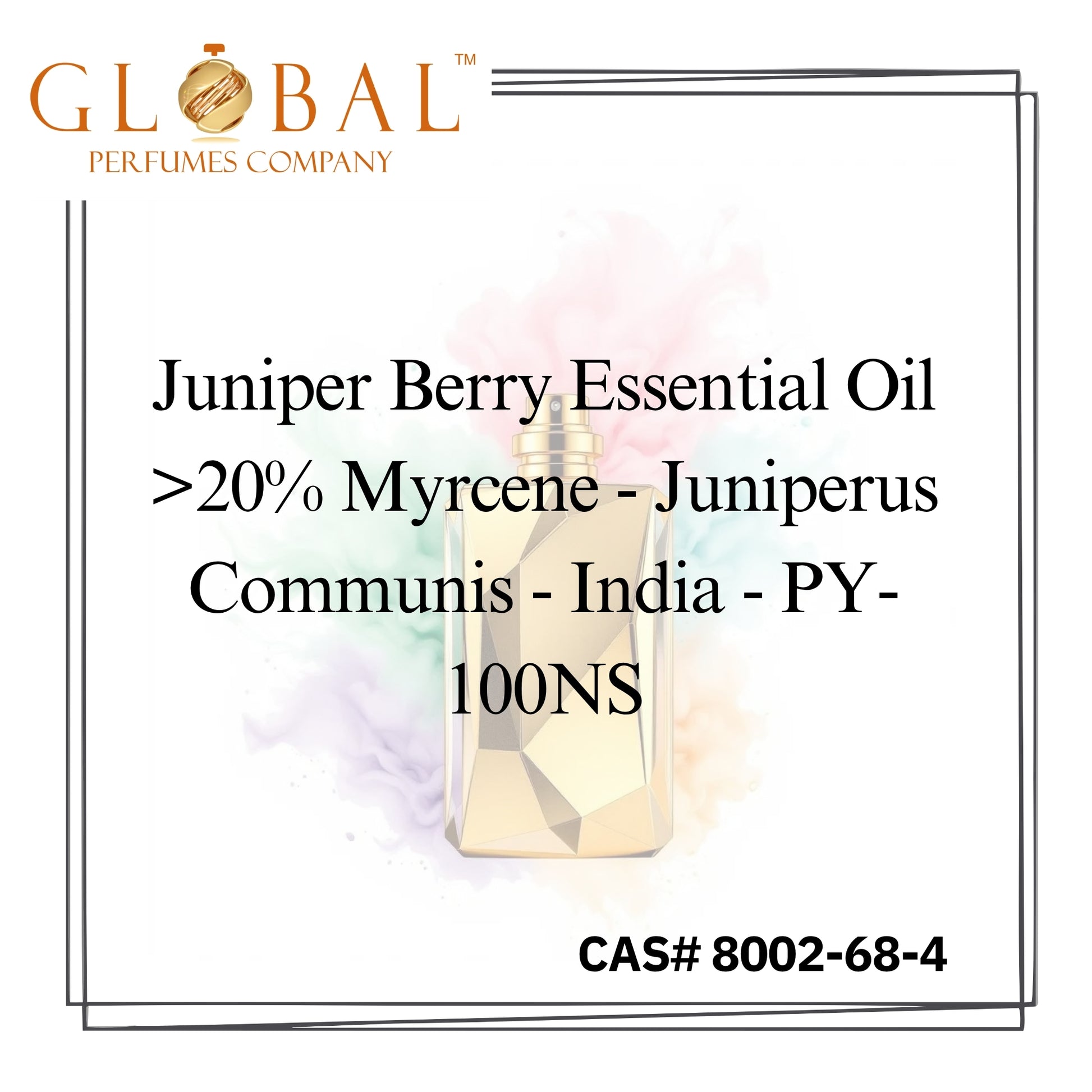 Juniper Berry Essential Oil >20% Myrcene - Juniperus Communis - India - PY-100NS